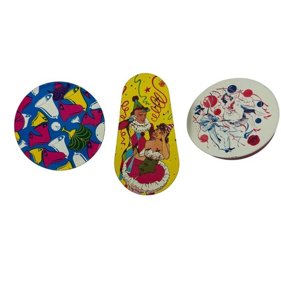 Lot of 9 Tin Litho Toy Noisemakers New Years Party US Metal Mfg Co Vintage 1950s - Picture 5 of 9